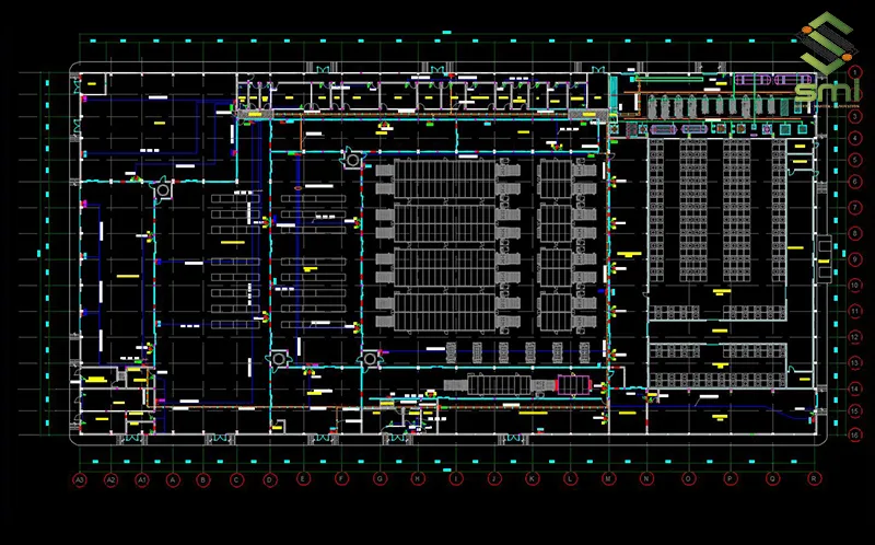 Bản vẽ CAD hệ thống điện nhà xưởng cần dễ đọc, dễ hiểu