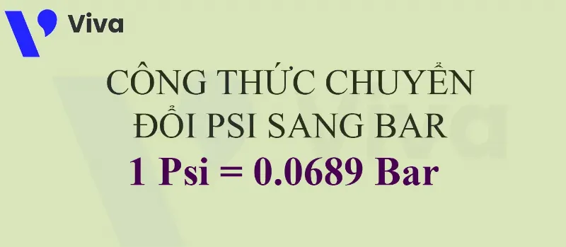 chuyển đổi từ psi sang bar