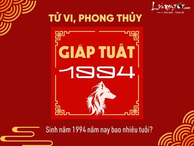 Sinh nam 1994 nam nay bao nhieu tuoi?